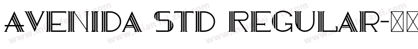 Avenida Std Regular字体转换